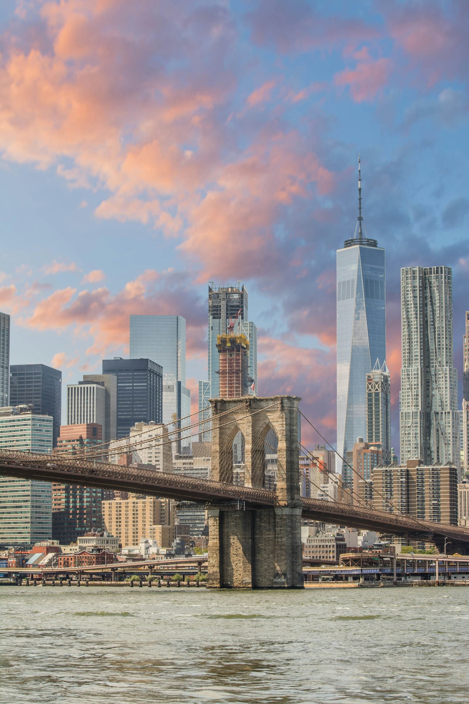 Brooklyn Bridge and the New York City skyline